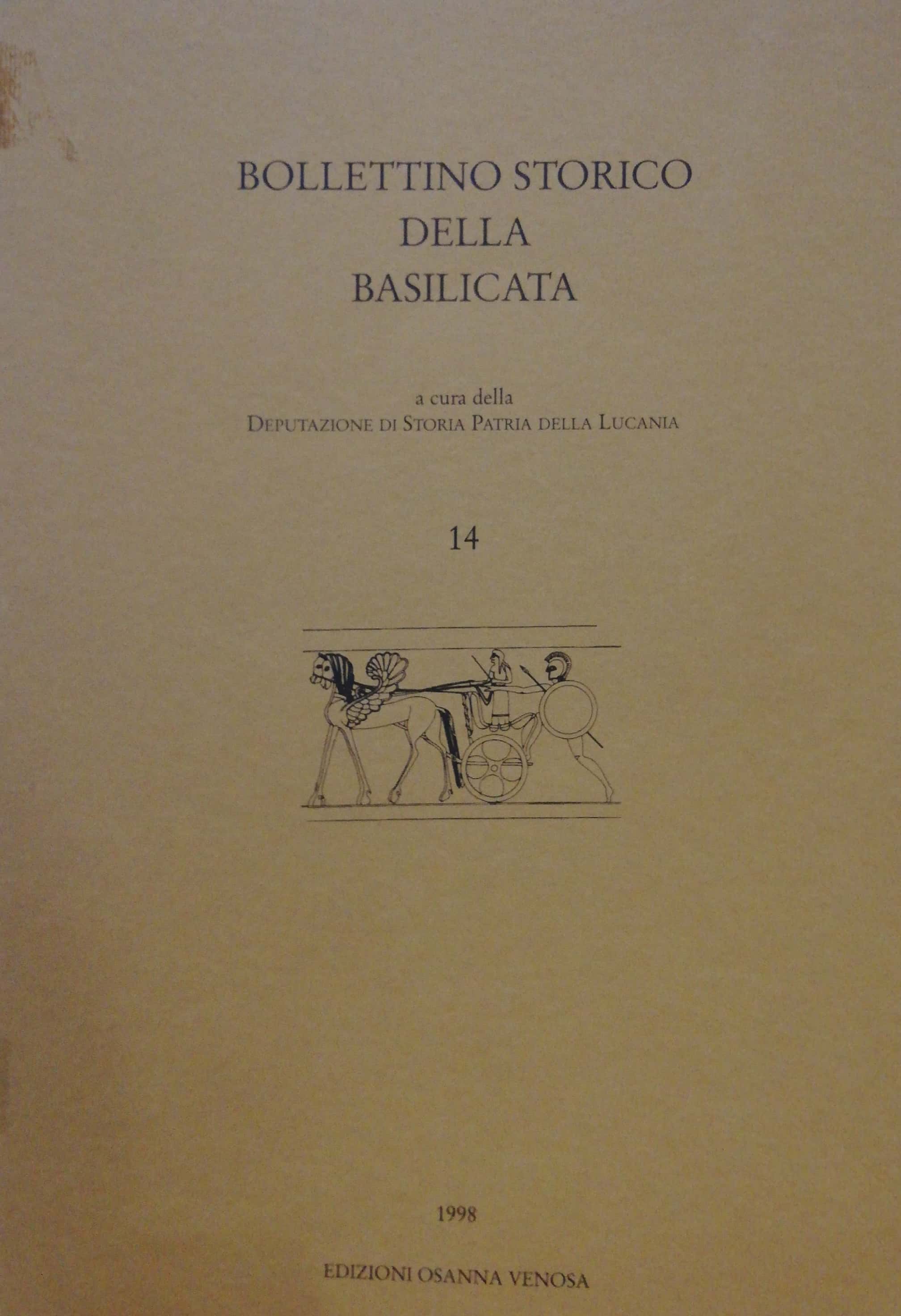 BOLLETTINO STORICO DELLA BASILICATA NUMERO 14